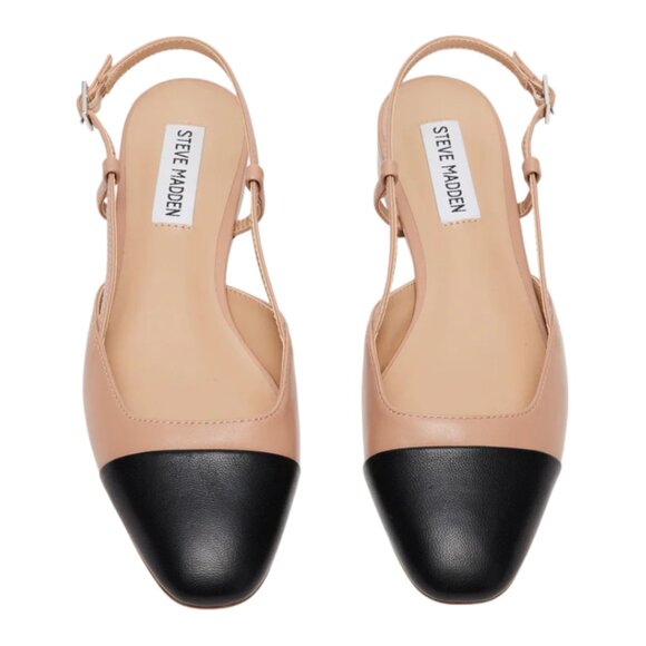 Steve Madden Tan and Black Flats - Picture 2 of 6